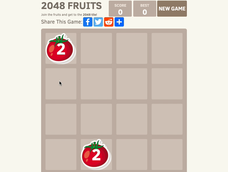 2048 Fruits Screenshot 1