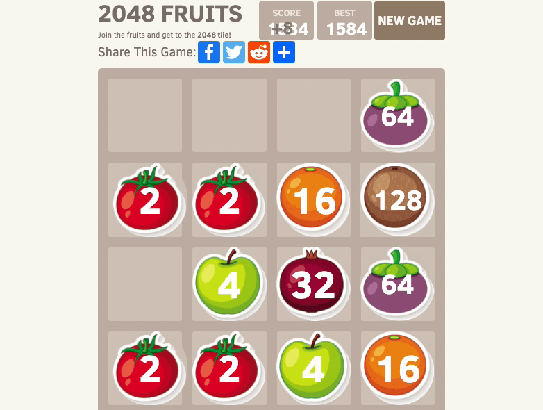 2048 Fruits Screenshot 11 2048 Fruits Screenshot 11