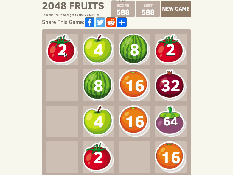 2048 Fruits Screenshot 3