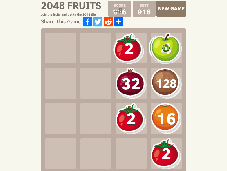 2048 Fruits Screenshot 4 2048 Fruits Screenshot 4