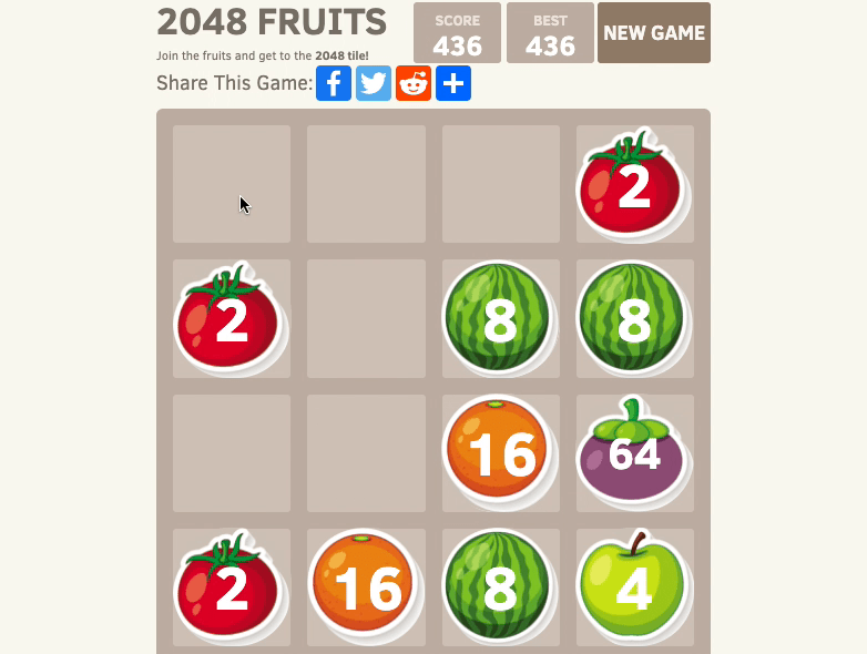 2048 Fruits Screenshot 5