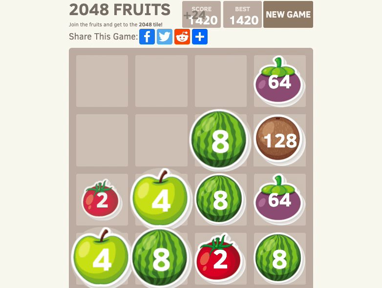 2048 Fruits Screenshot 8
