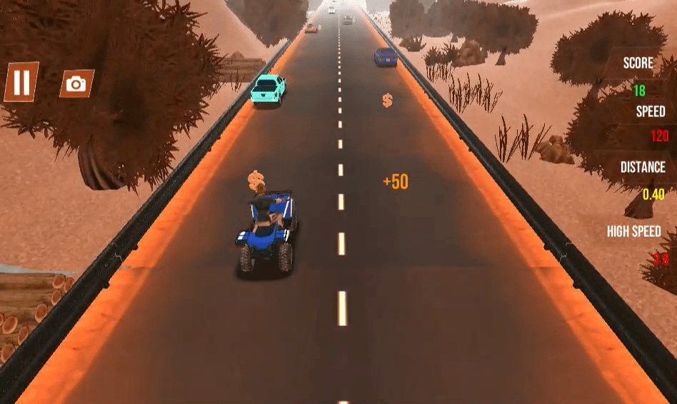 Quad Bike Traffic Racing Mania Screenshot 10