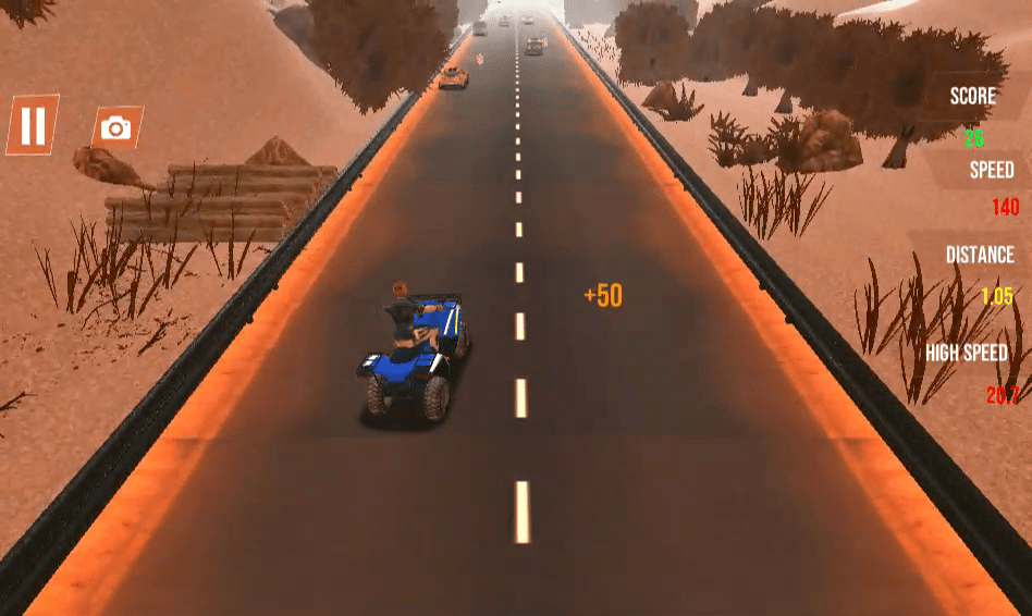 Quad Bike Traffic Racing Mania Screenshot 2