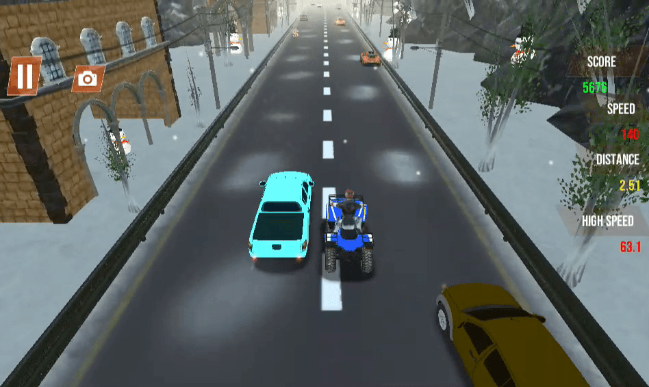 Quad Bike Traffic Racing Mania Screenshot 4
