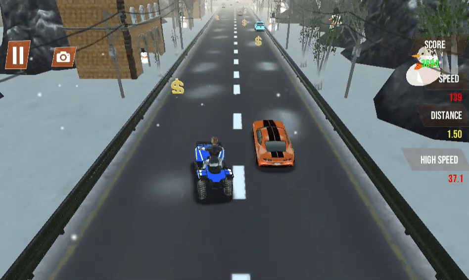 Quad Bike Traffic Racing Mania Screenshot 7