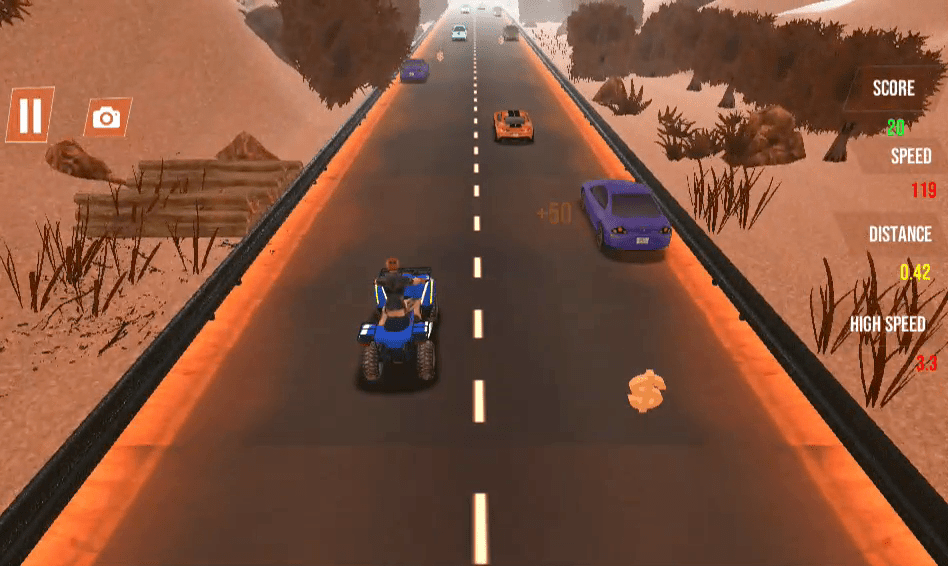 Quad Bike Traffic Racing Mania Screenshot 8