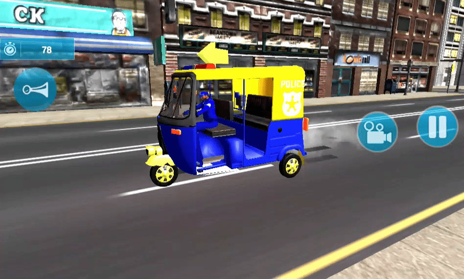 Police Auto Rickshaw Screenshot 10