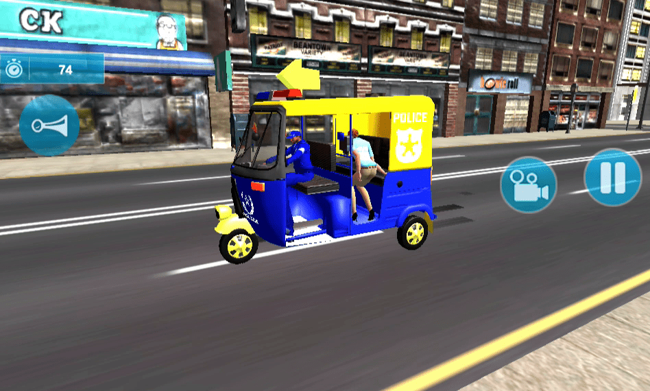 Police Auto Rickshaw Screenshot 13