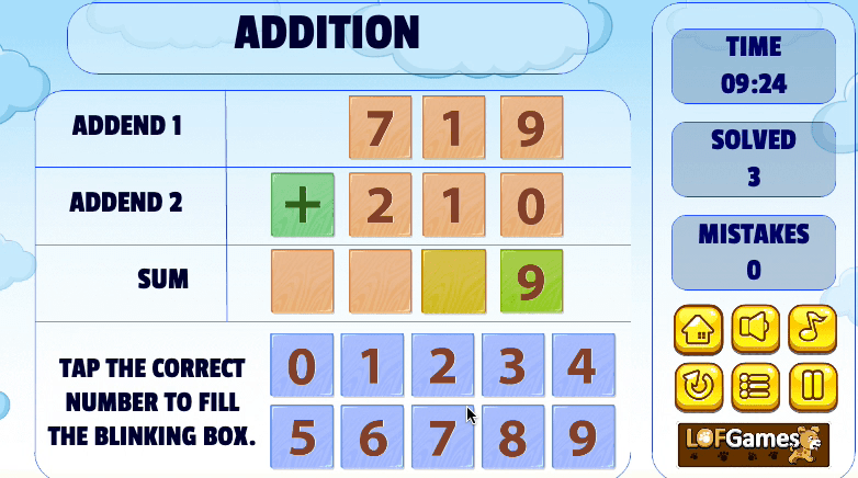 Addition Practice Screenshot 4 Addition Practice Screenshot 4