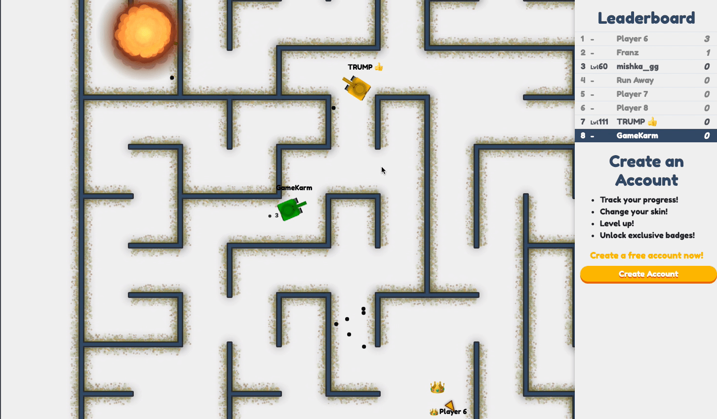 SuperTanks.io Screenshot 2