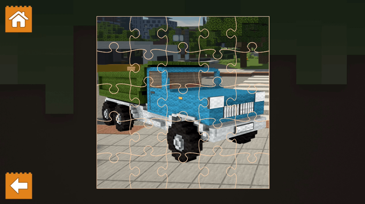 Blockcraft Truck Jigsaw Screenshot 6