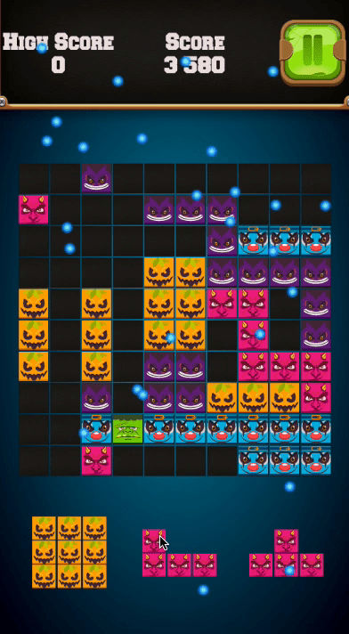 Blocks Puzzle Halloween Screenshot 1 Blocks Puzzle Halloween Screenshot 1