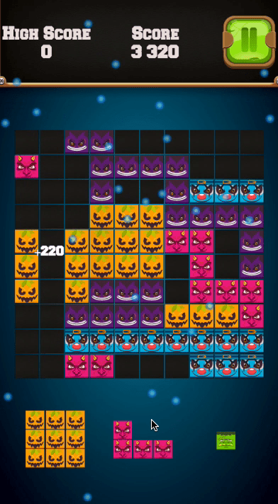Blocks Puzzle Halloween Screenshot 3