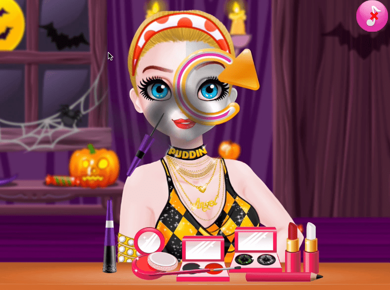 Princess Halloween Makeup Half Faces Tutorial Screenshot 14