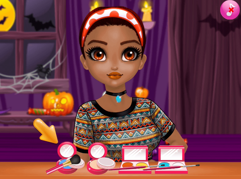 Princess Halloween Makeup Half Faces Tutorial Screenshot 8