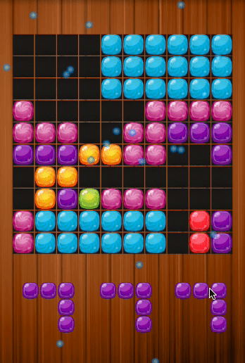 Candy Puzzle Blocks Halloween Screenshot 1