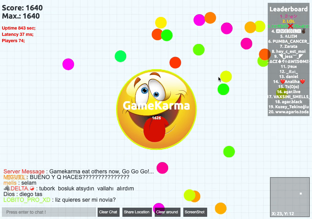Agar.io Screenshot 12 Agar.io Screenshot 12