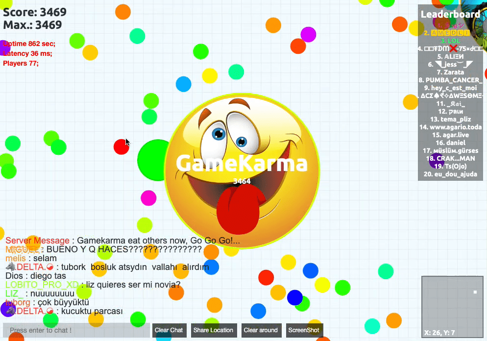 Agar.io Screenshot 14 Agar.io Screenshot 14