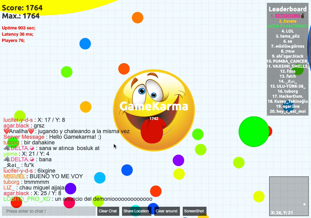 Agar.io Screenshot 3 Agar.io Screenshot 3