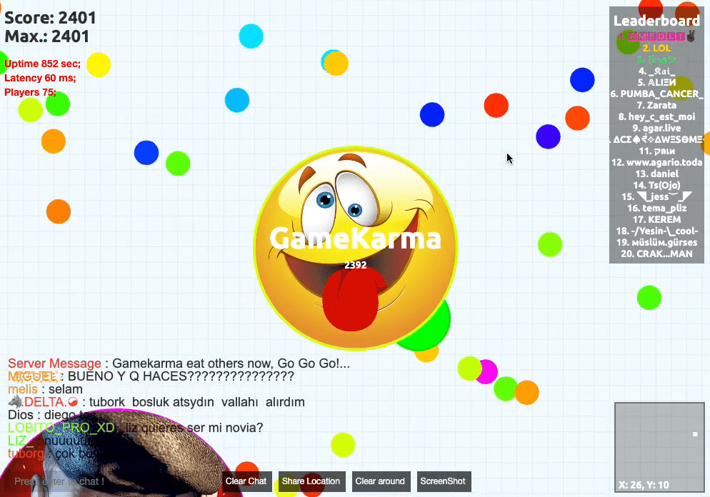Agar.io Screenshot 8 Agar.io Screenshot 8