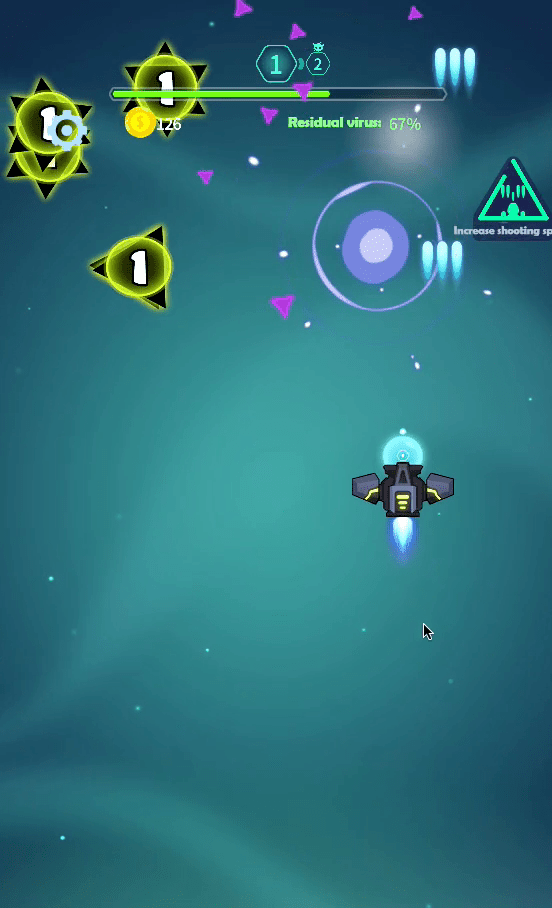 Galaxy Attack Virus Shooter Screenshot 1