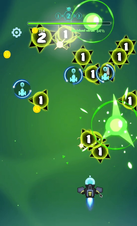 Galaxy Attack Virus Shooter Screenshot 3 Galaxy Attack Virus Shooter Screenshot 3