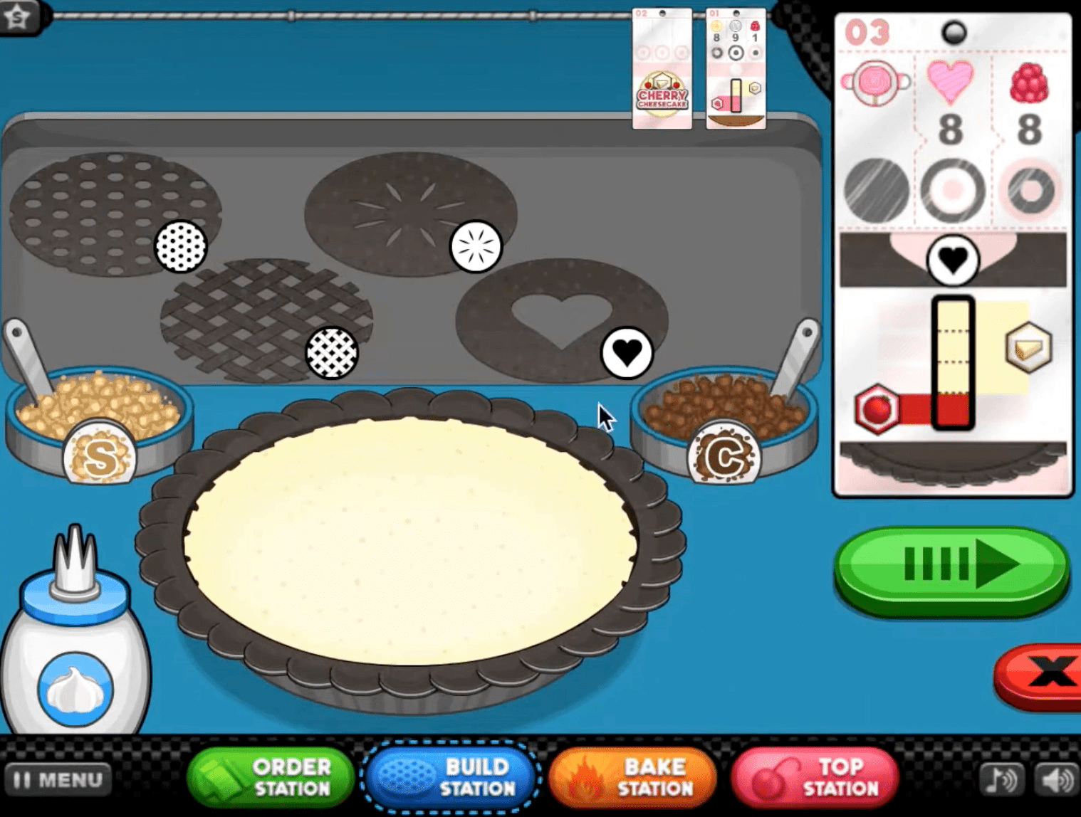 Papa's Bakeria, Screenshots