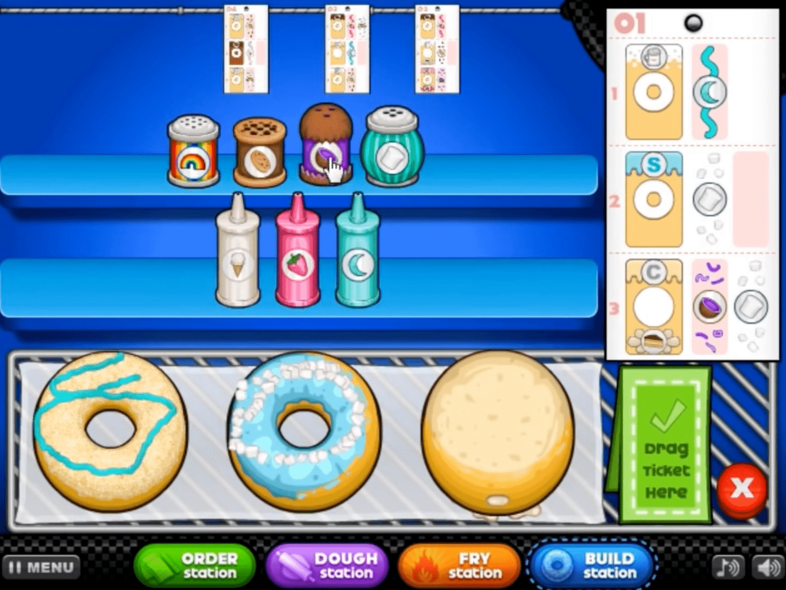 Papa's Donuteria - Skill games